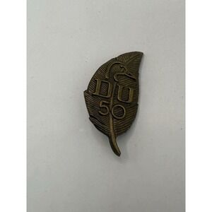 Ducks Unlimited Pin 50 Years Leaf Design Brooch